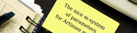 The nice m-system of parameters for Artinian modules
